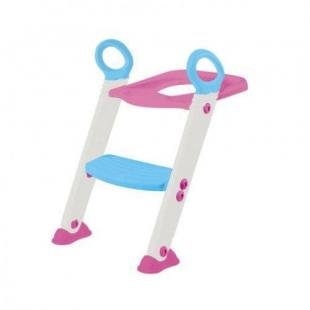 Assento Redutor Com Escada Privada Infantil Menina + Brinde – Buba ROSA