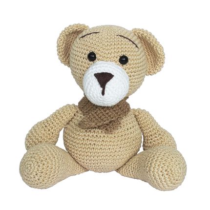 Ursinho Urso Amigurumi Crochet Menino Decoração Quarto Bebê Potinho de Mel Potinho de Mel