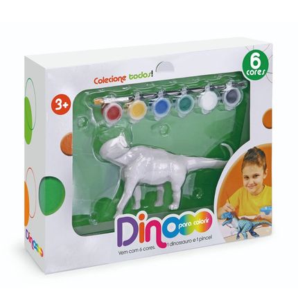 Coleção Dino Xplast Para Colorir - Diplodoco - 6300 - Branco Xplast