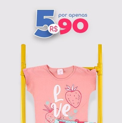 5 Conjuntos por R$ 90 - Moda Love - Cupom de Desconto - Promoção