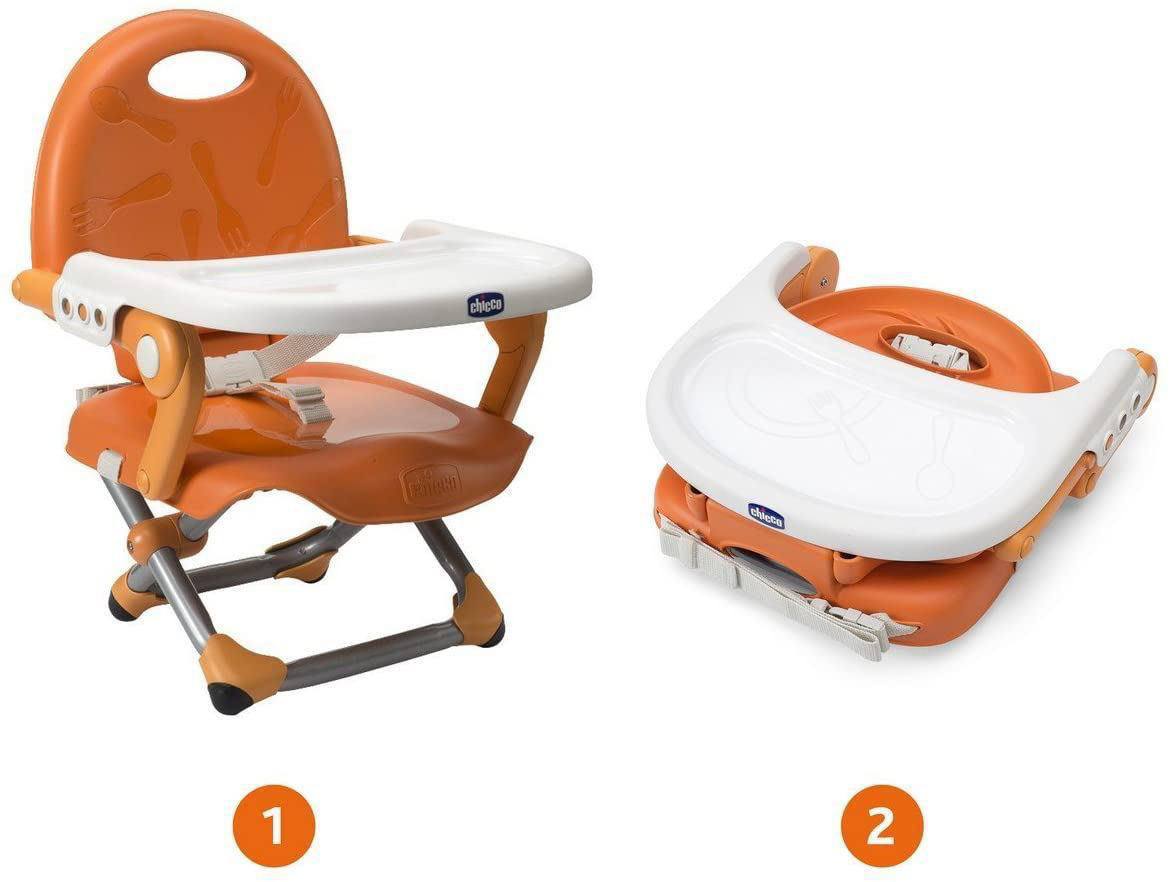 Assento Elevatório Pocket Snack, Chicco, Mandarino