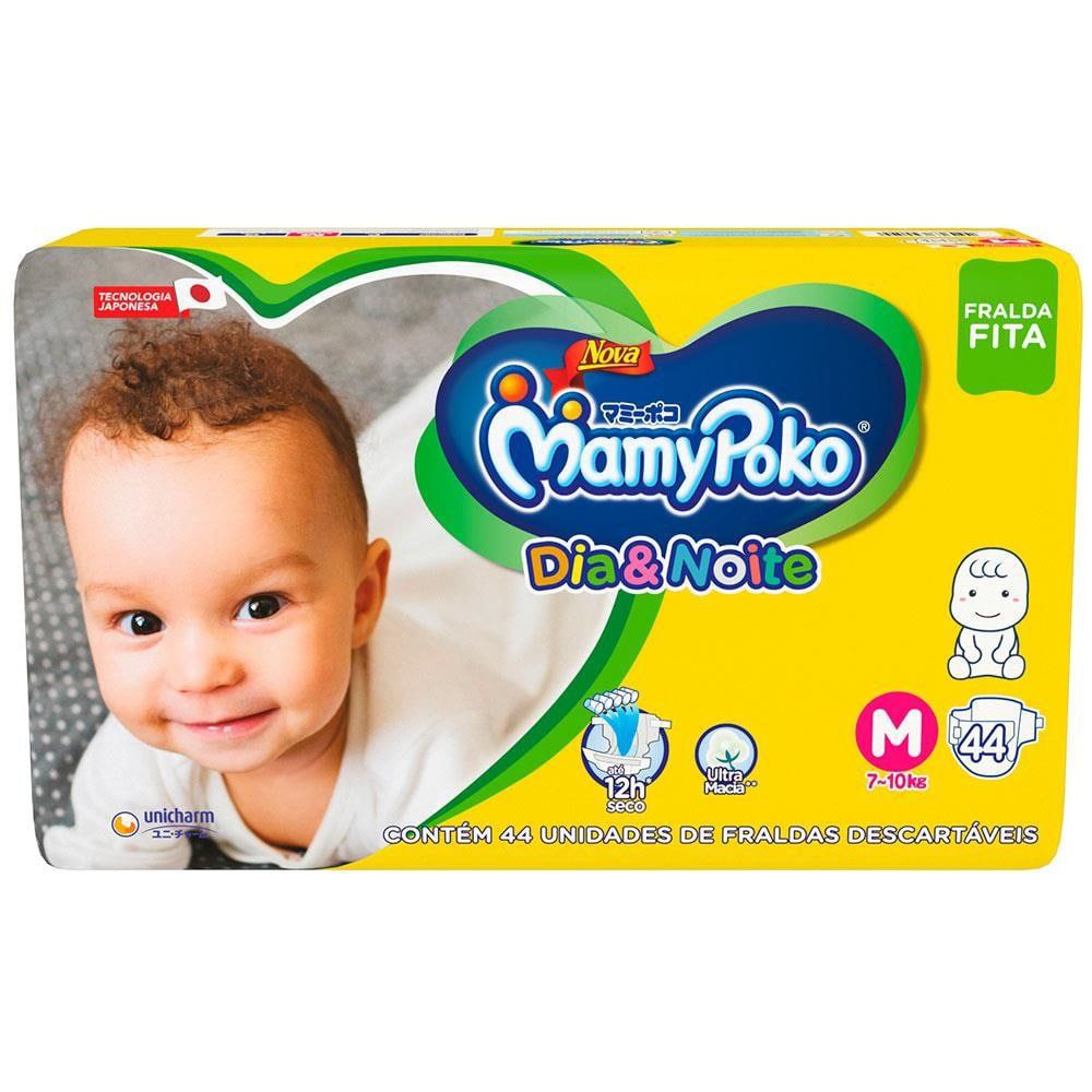 Fralda Fita MamyPoko Dia e Noite M 44 Unidades