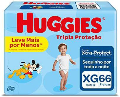 Fralda Huggies Tripla Proteção Xg - 66 Fraldas