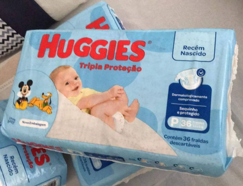 Fralda Huggies Tripla Proteção Jumbo P, 36 Fraldas