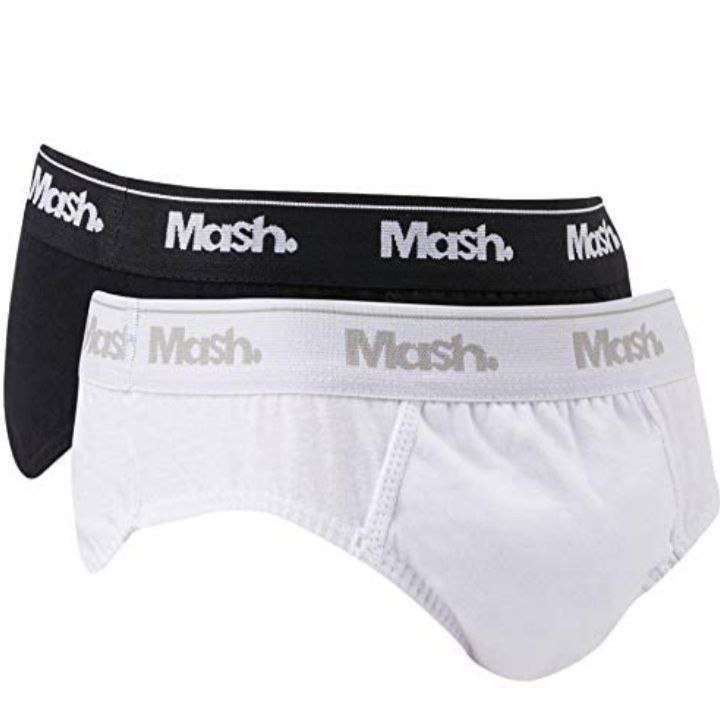 Kit 2 Cuecas Slip Algodão Infantil, Mash, Meninos