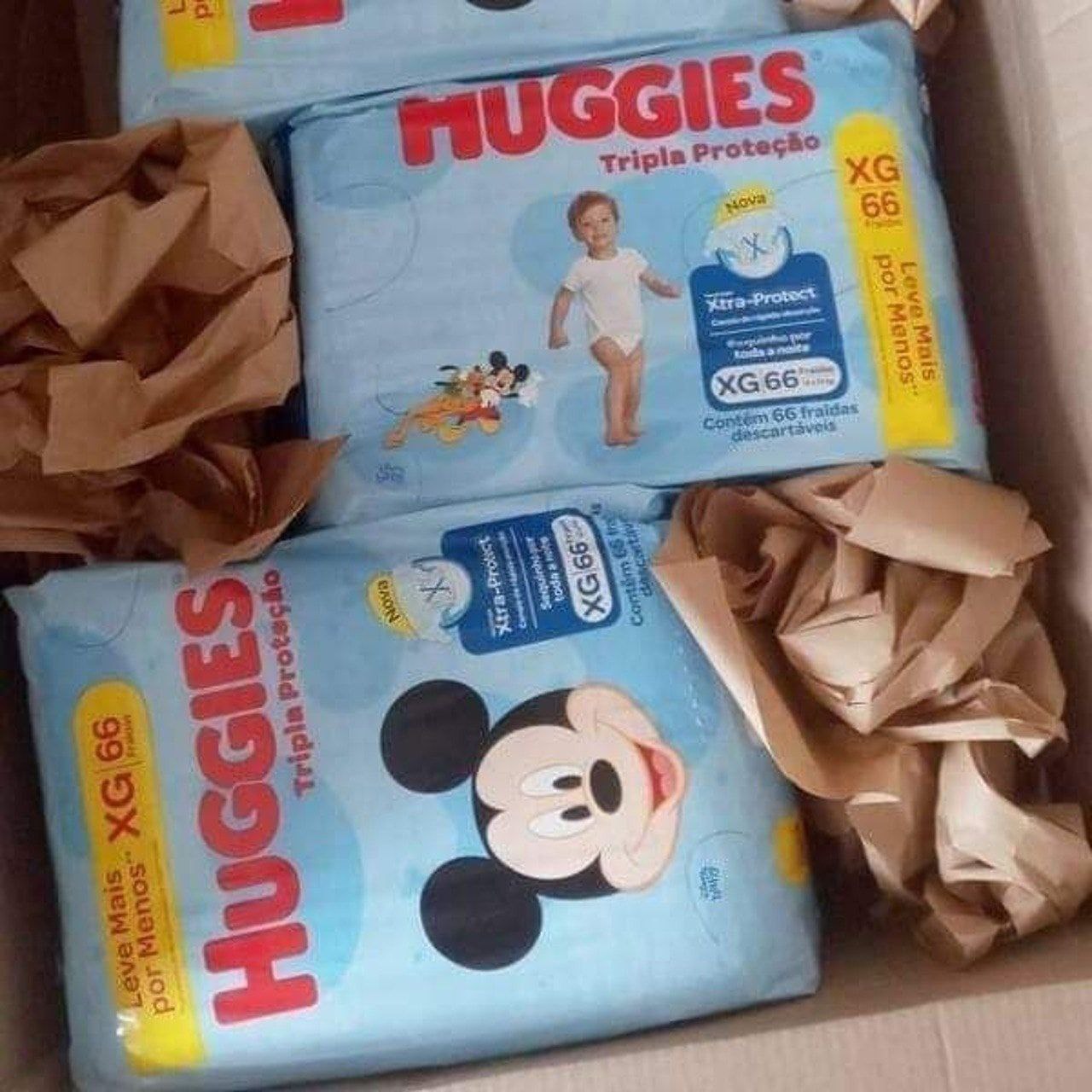 Fralda Huggies Tripla Proteção Xg 66 unidades Fralda Huggies Tripla Proteção Xg 66 unidades
