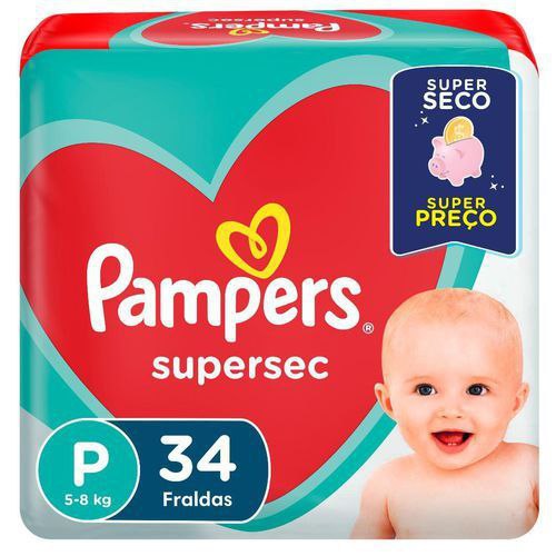 Fraldas Pampers Supersec