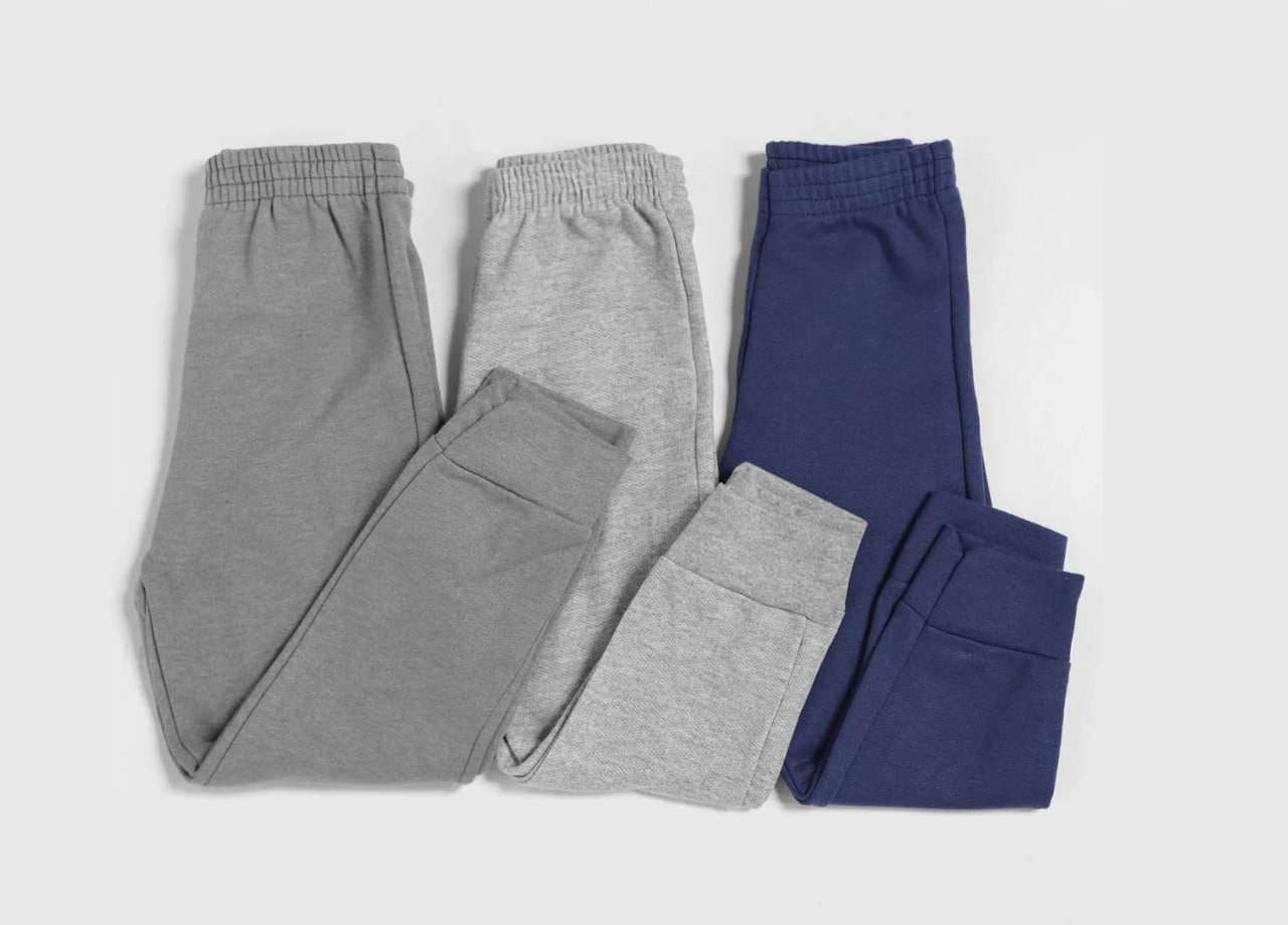 Kit Calça Moletom Mia Kids 3 Peças (Tam 01 ao 12)