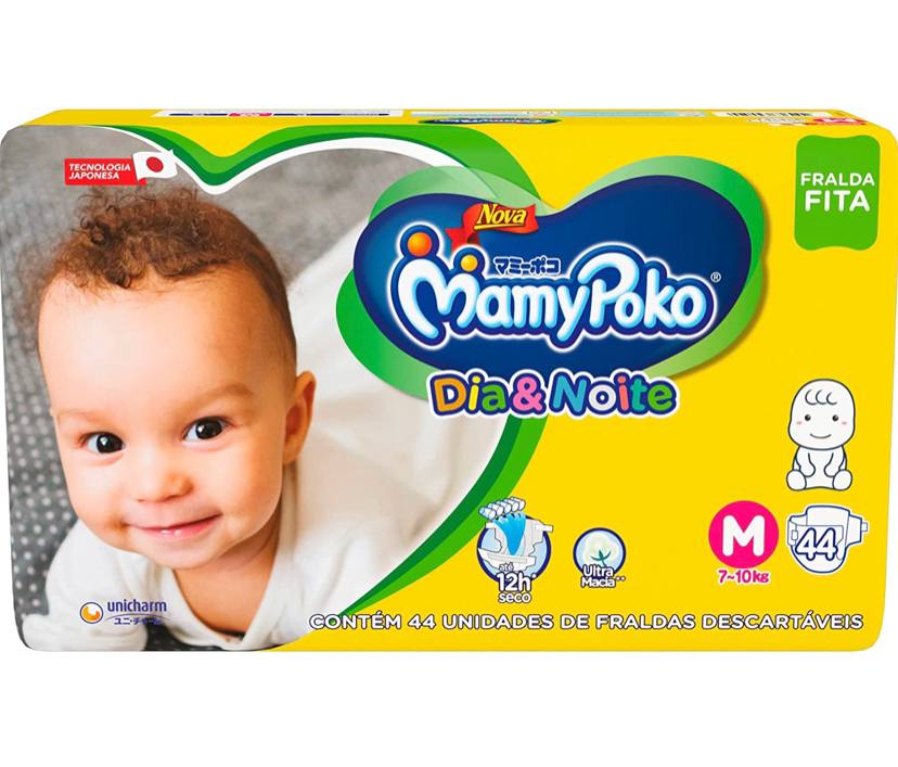Fralda Fita MamyPoko Dia e Noite M com 44