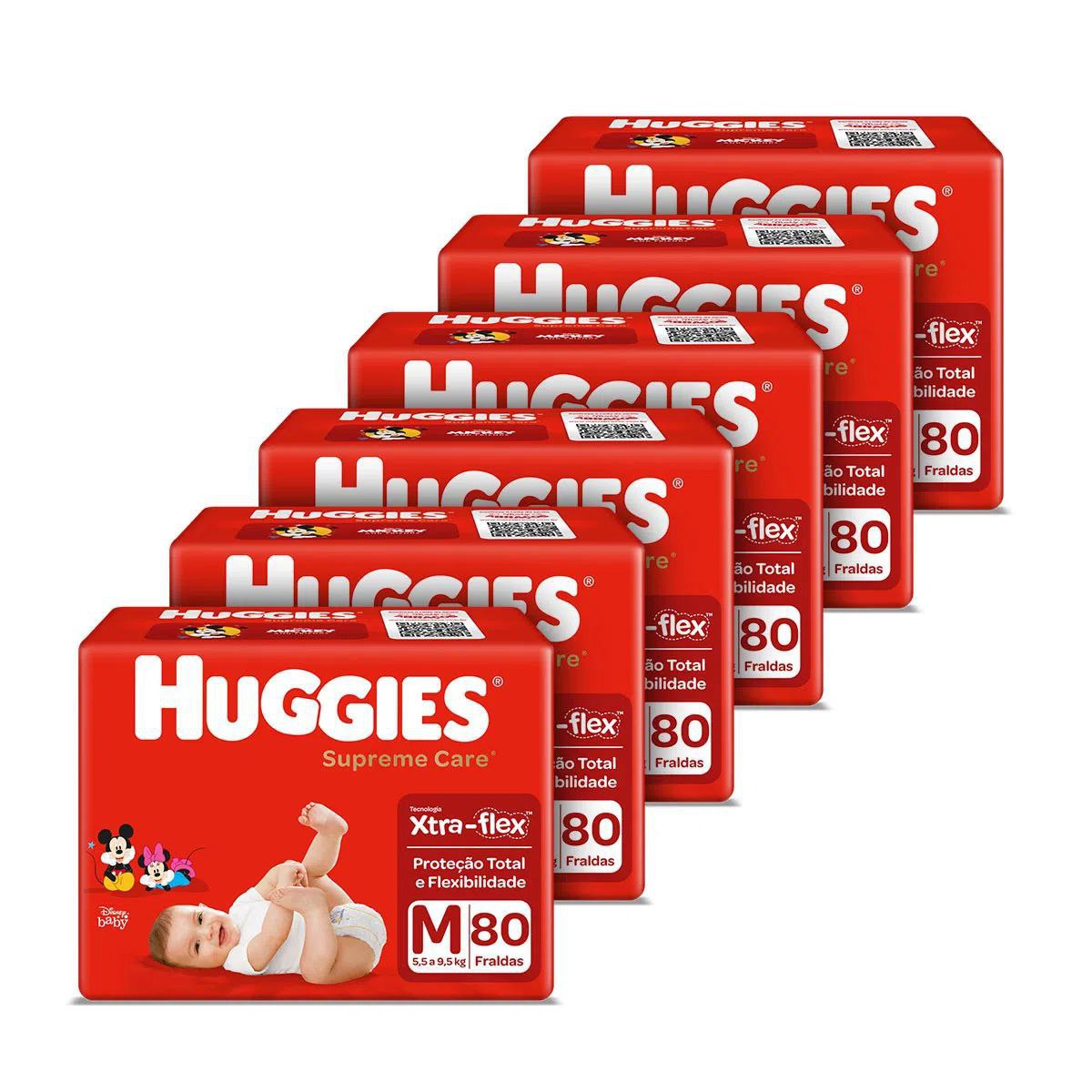 Kit de Fraldas Huggies Hiper Supreme