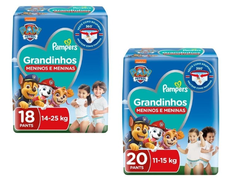 Fralda Pampers Pants Grandinhos