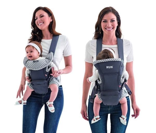 Baby Carrier Natural Fit 3 em 1 - NUK, Cinza
