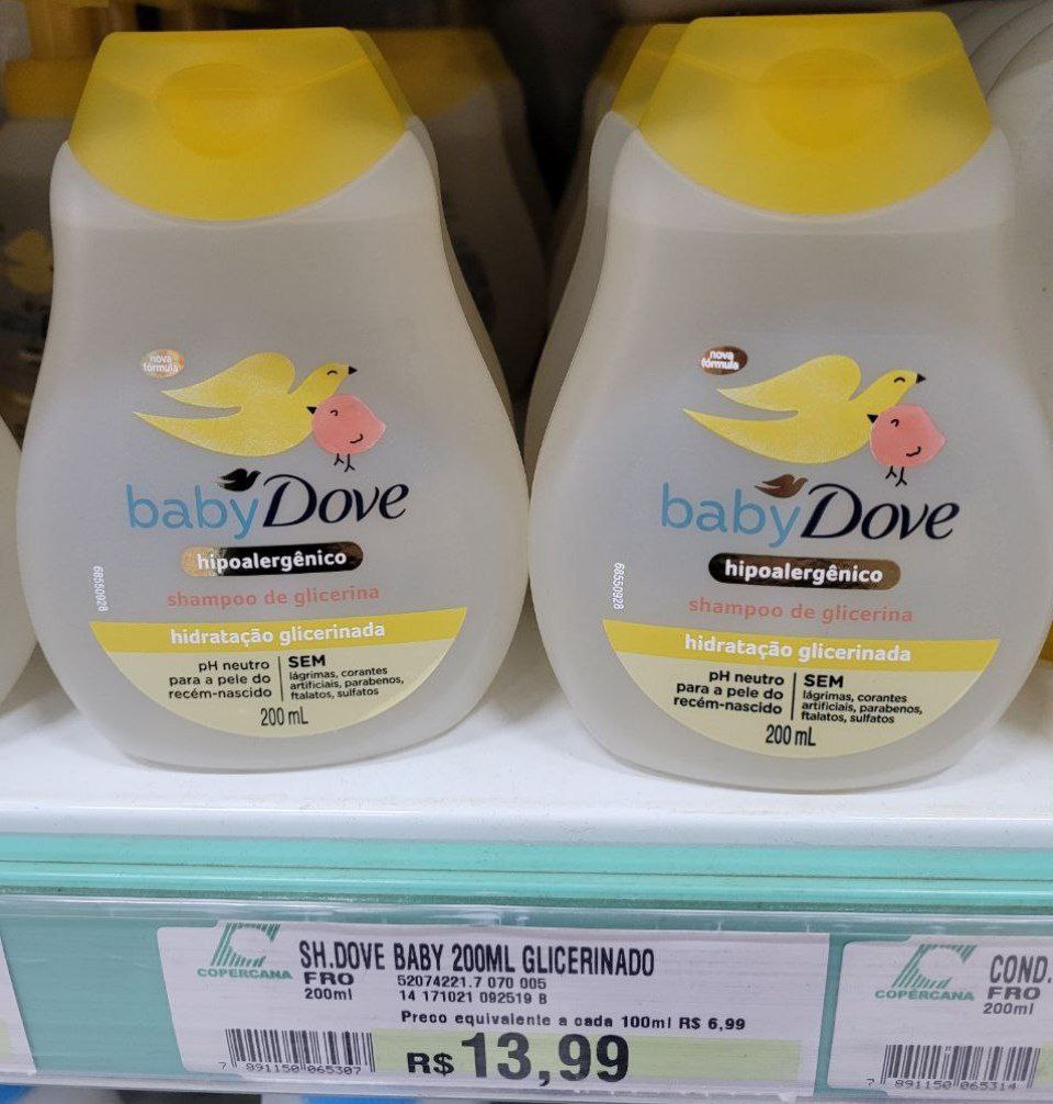 Shampoo Baby Dove Hidratação Glicerinada 200ml