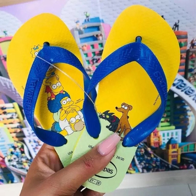 Chinelo Havaianas Simpsons Criança Unissex
