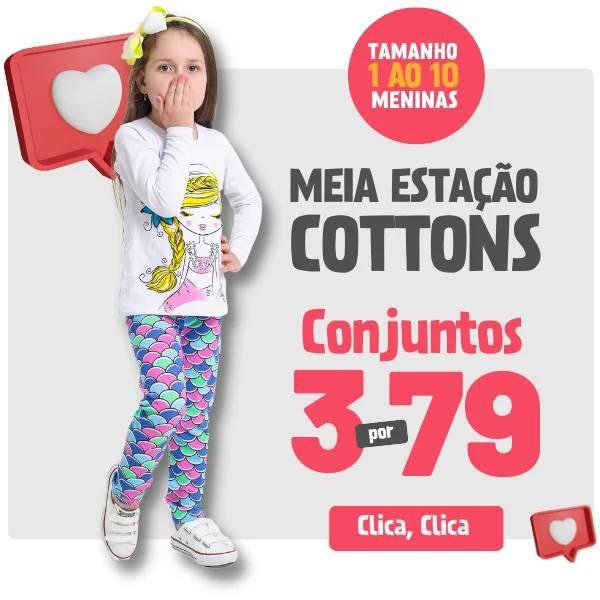 Combinho de domingo 🥳 3 conjuntinhos por R$79 🥰 Usem o cupom 🎟 3POR79! Restam poucas unidades!