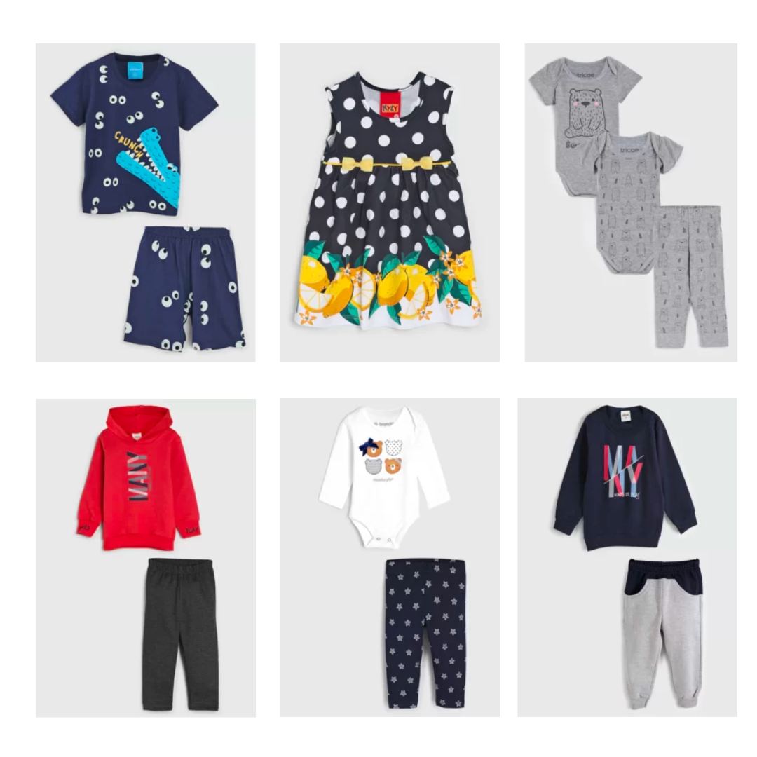Até 70% off em Roupinhas Infantis
