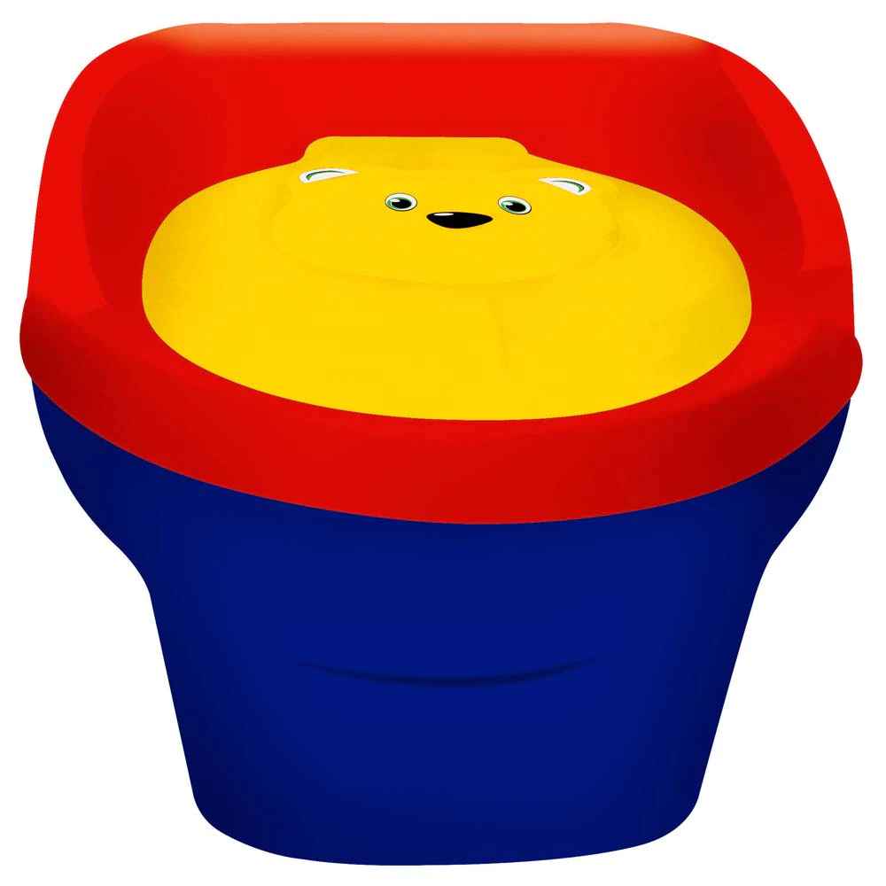 🔥🔥 *Troninho Musical Styll Urso c/ Tampa 32909 Azul/Vermelho*
