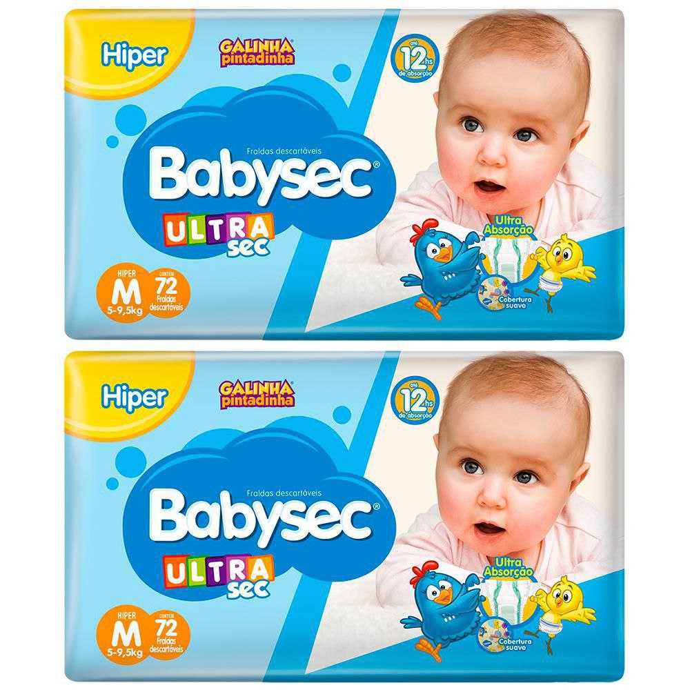 Fralda Babysec UltraSec Galinha Pintadinha