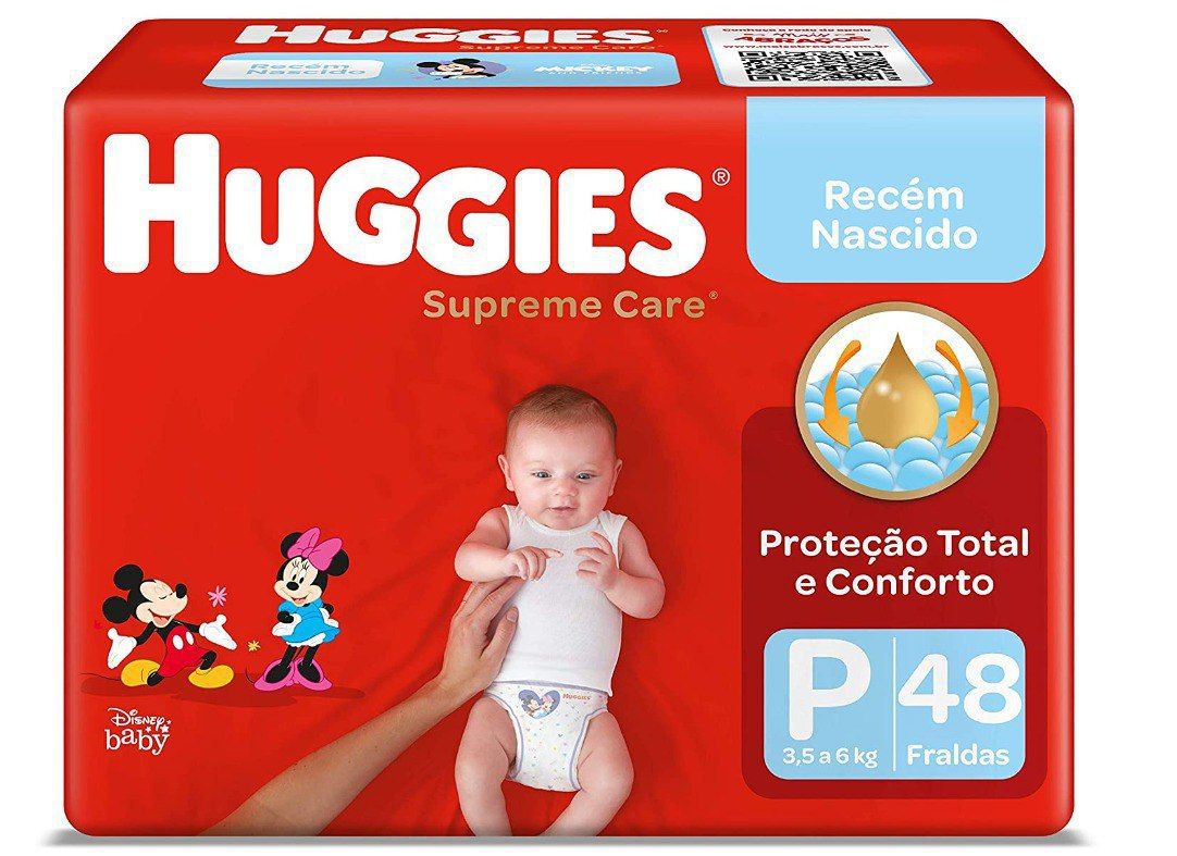 Fralda Huggies Supreme Care P - 48 fraldas