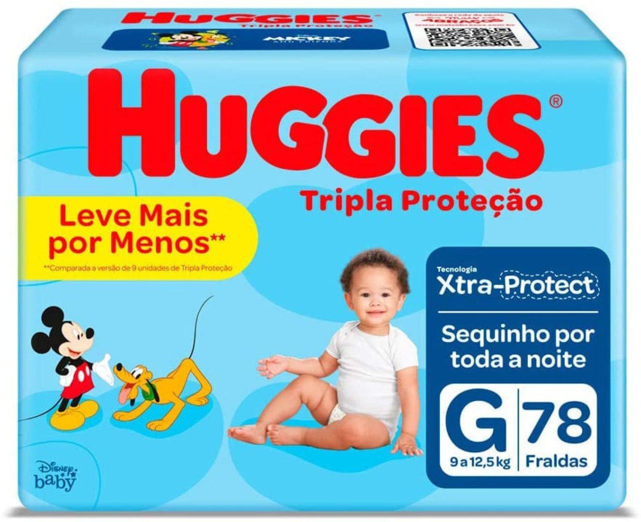 Fralda Huggies Tripla Proteção G - 78 Fraldas*
