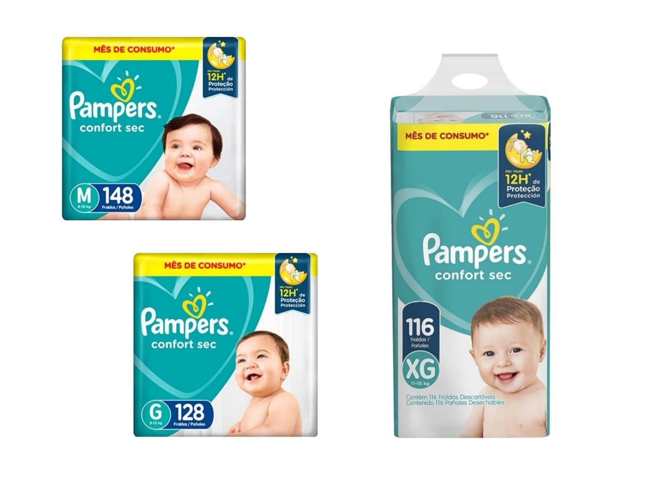 Fralda Pampers Confort Sec