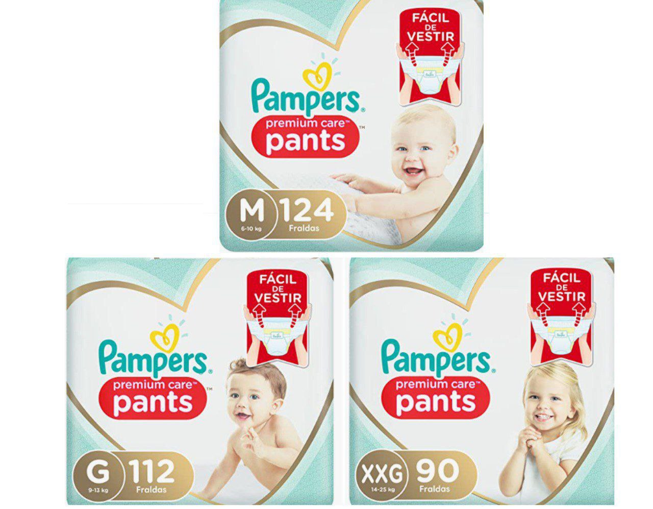 Fralda Pampers Pants Premium Care
