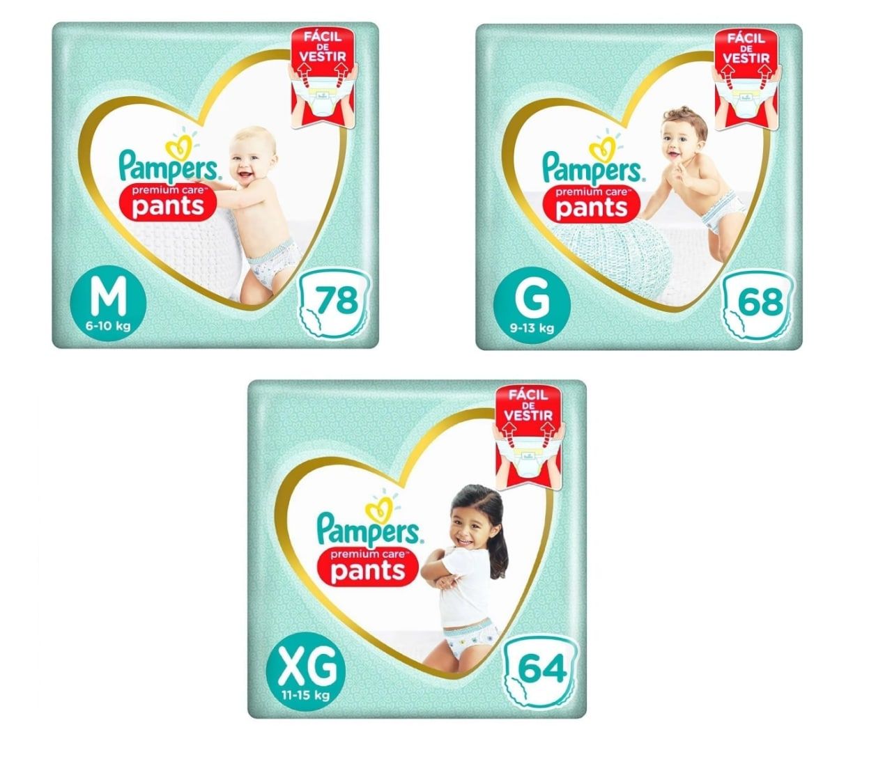 Fralda Pampers Pants Premium Care