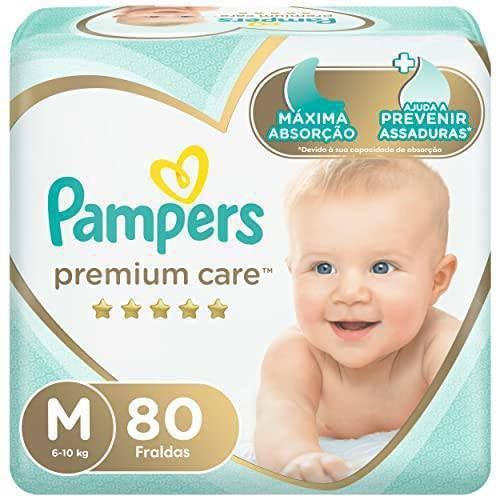 😍 Fralda Pampers Premium Care, Pacotão M 80 unidades