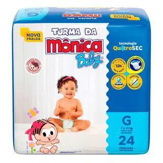 Kit de Fraldas Infantil Turma Da Mônica Jumbo