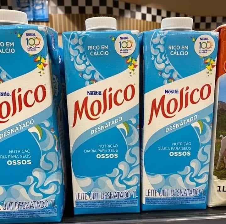 LEITE DESNATADO MOLICO 1L
