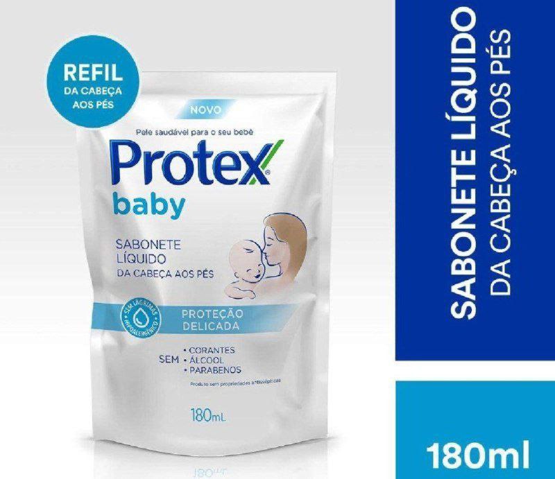 Sabonete Líquido Infantil para bebês Protex Baby Delicate Care 180ml Refil