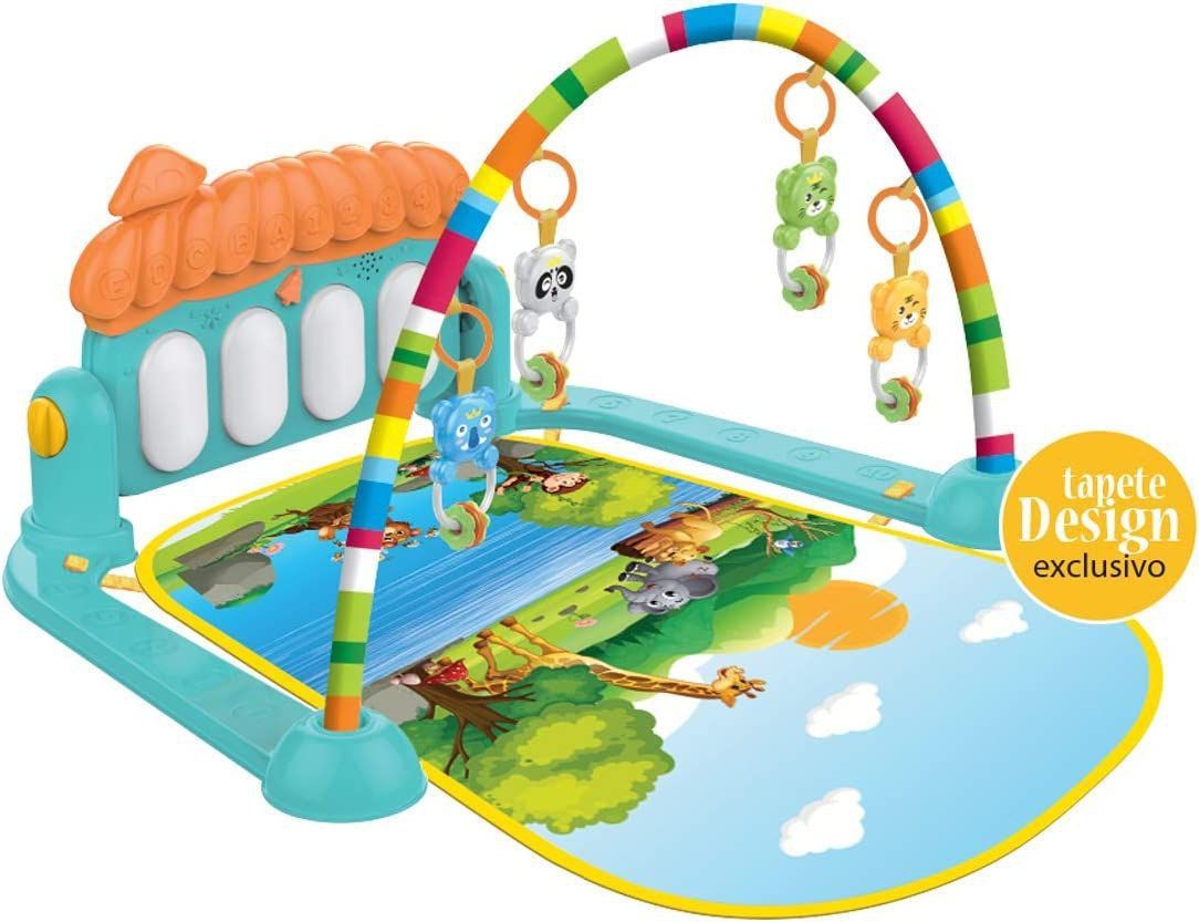 Tapete de Atividades Madagascar com Piano Musical Maxi Baby