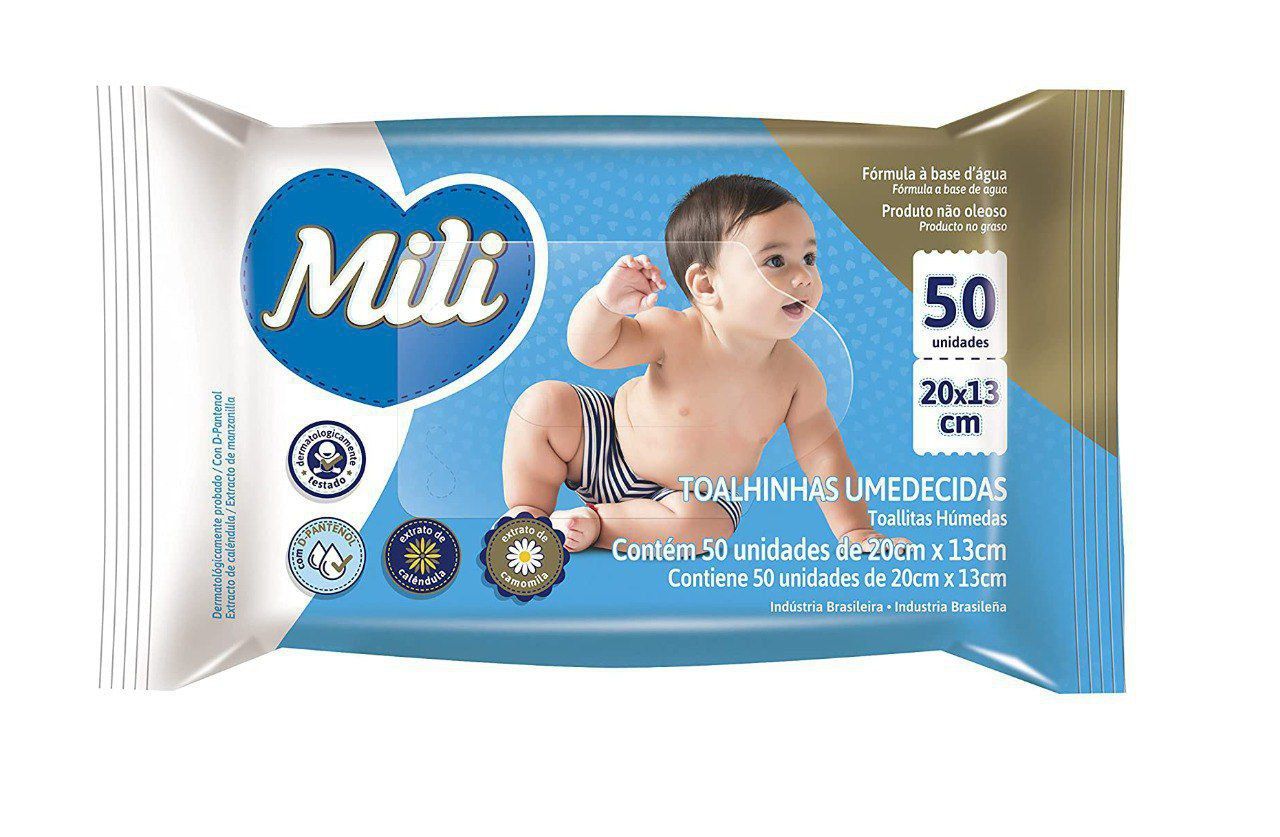Toalhinha Umedecida, Mili - Ótimas