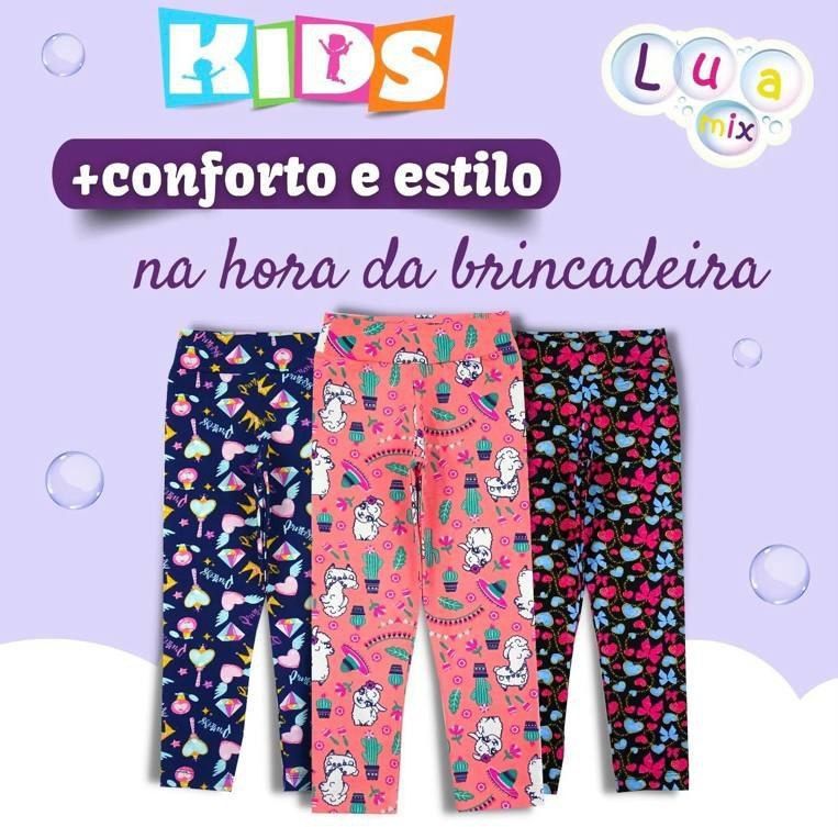 A legging é o tipo de peça perfeita para o guarda-roupa infantil 💕 Suuuper combo pra vcs aproveitarem! São 6 leggings por R$99 🛍💸 Finalize com o cupom 🎟 6POR99