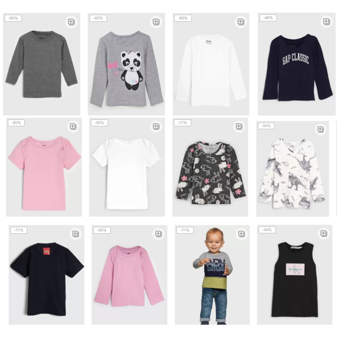 Camisetas com até 65% off