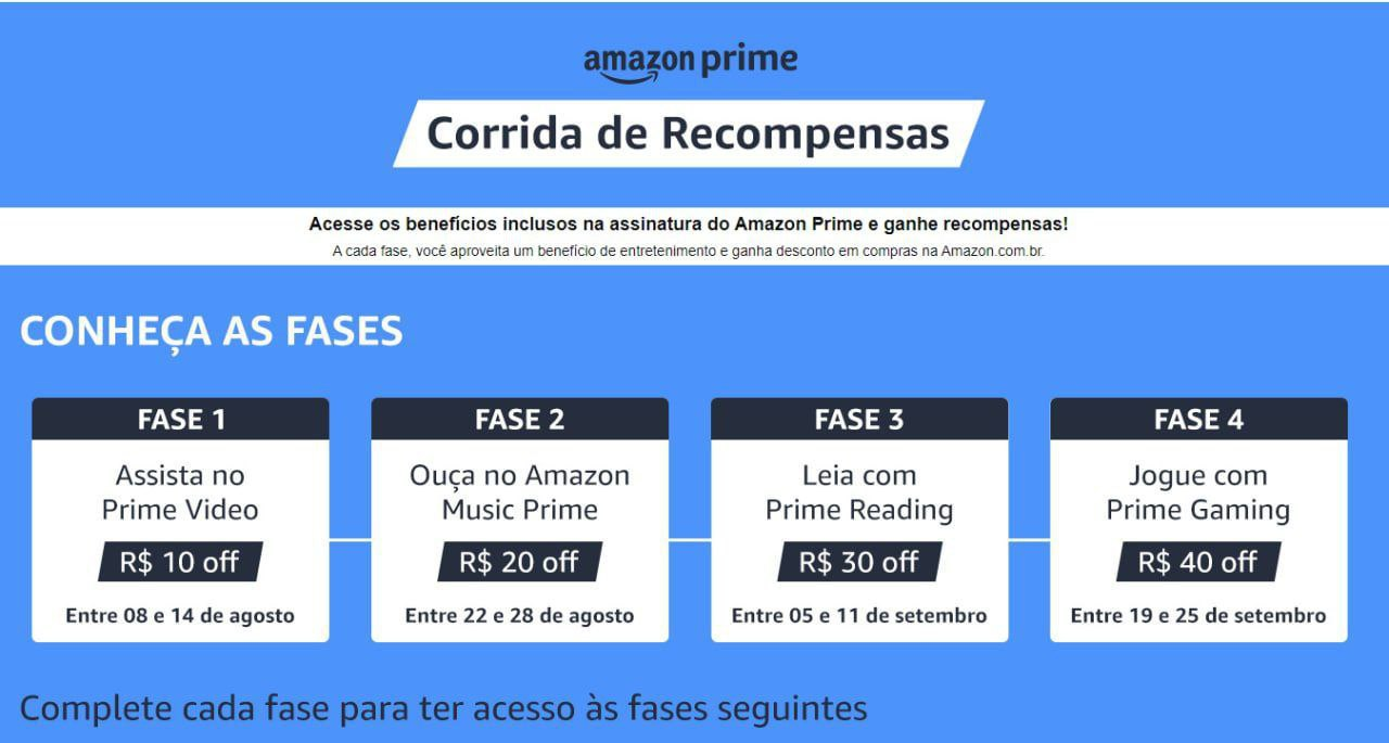 Corrida de Recompensas Amazon Prime