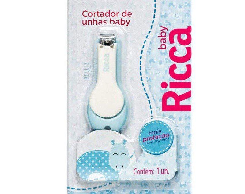 Cortador De Unha Baby Colors Ricca Azul, Ricca