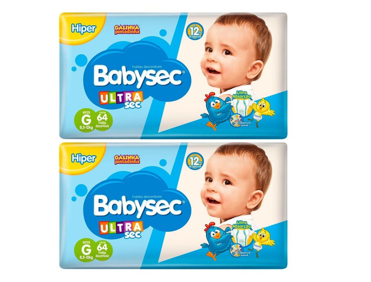 Fralda Babysec UltraSec G 128 Unidades