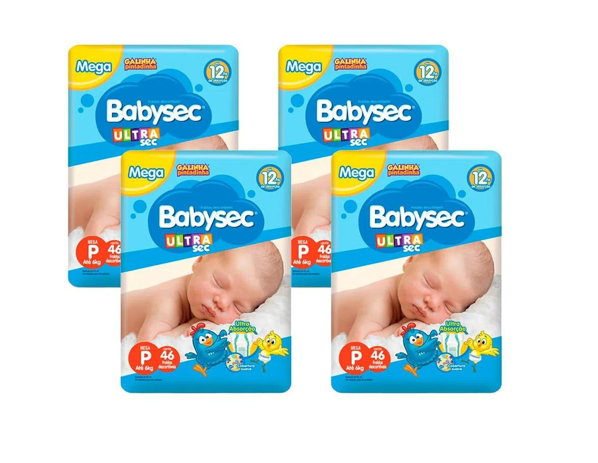 Fralda Babysec Ultrasec P 184 Unidades