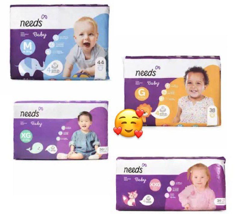 Fralda Descartável Infantil Needs Baby*