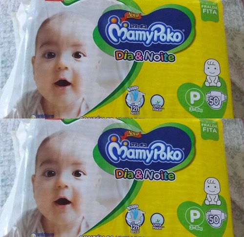 Fralda Fita MamyPoko Dia e Noite P - 50 Unidades