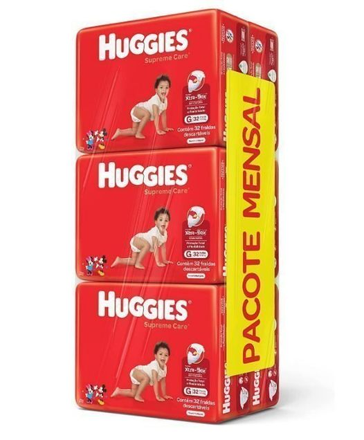 Fralda Huggies Supreme Care G - 192 Fraldas*