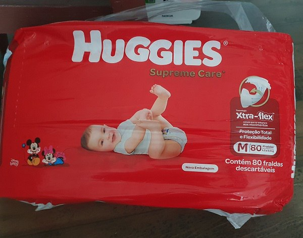Fralda Huggies Supreme Care M - 80 Fraldas