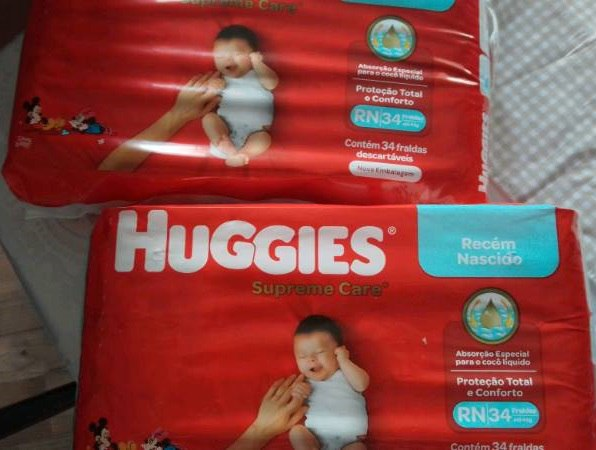 Fralda Huggies Supreme Care RN - 34 fraldas