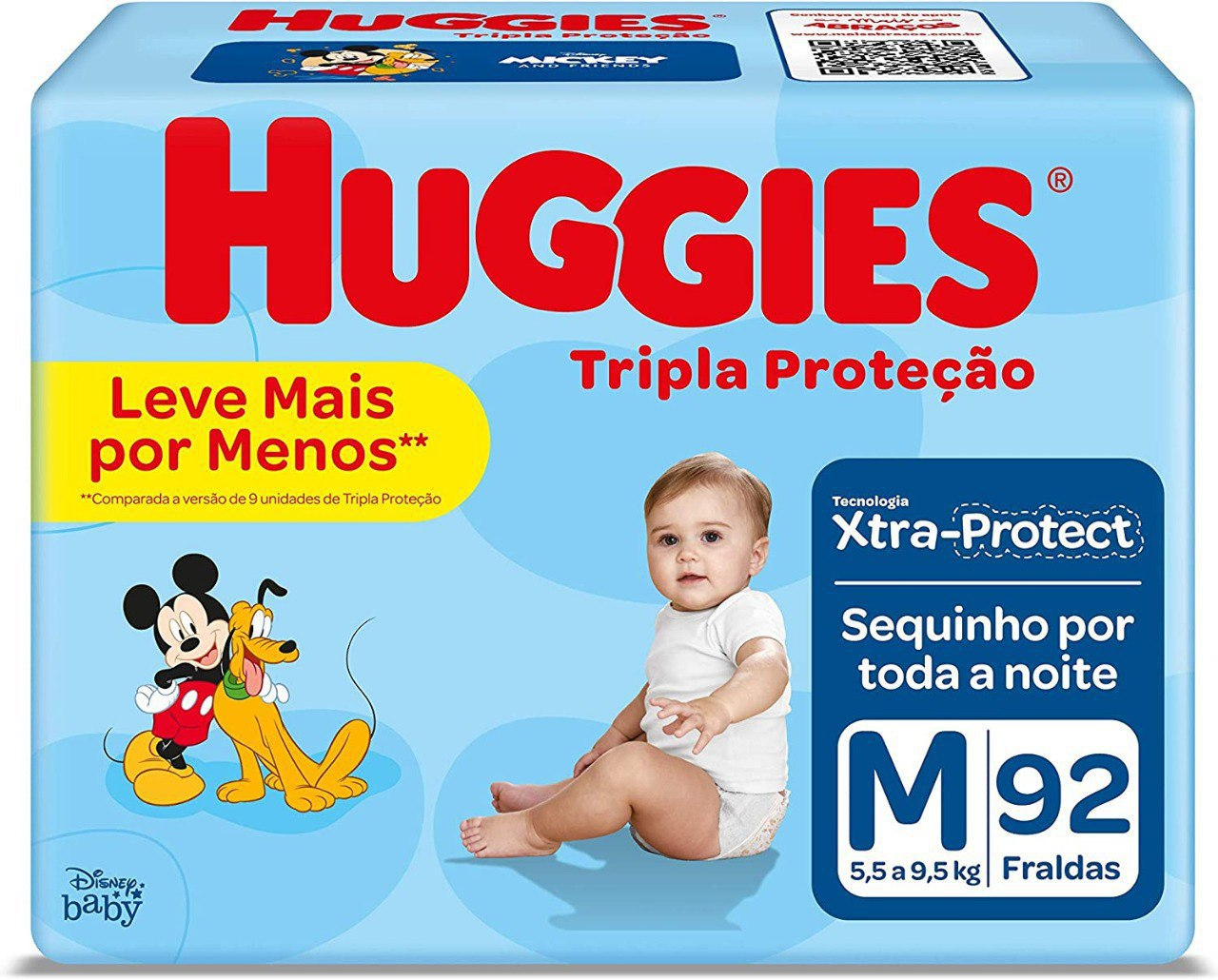 *Fralda Huggies Tripla Proteção M - 92 Fraldas*