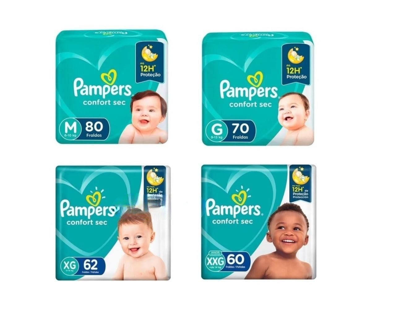 Fralda Pampers Confort Sec