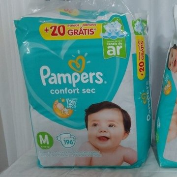 Fralda Pampers Confort Sec M, G e XG