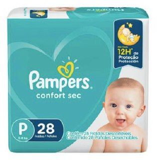 Fralda Pampers Confort Sec P com 28