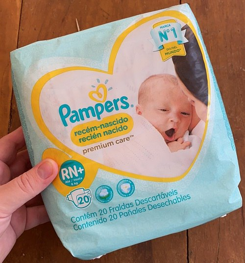 😍 Fralda Pampers RN+ Premium Care com 20 Unidades
