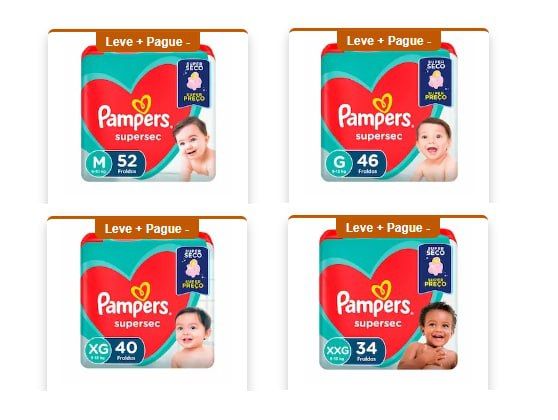 Fralda Pampers Supersec